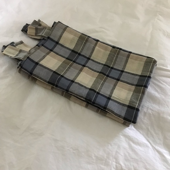 plaid cotton curtains nwot - Picture 7 of 8